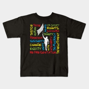 Civil Rights Activist Theme Kids T-Shirt